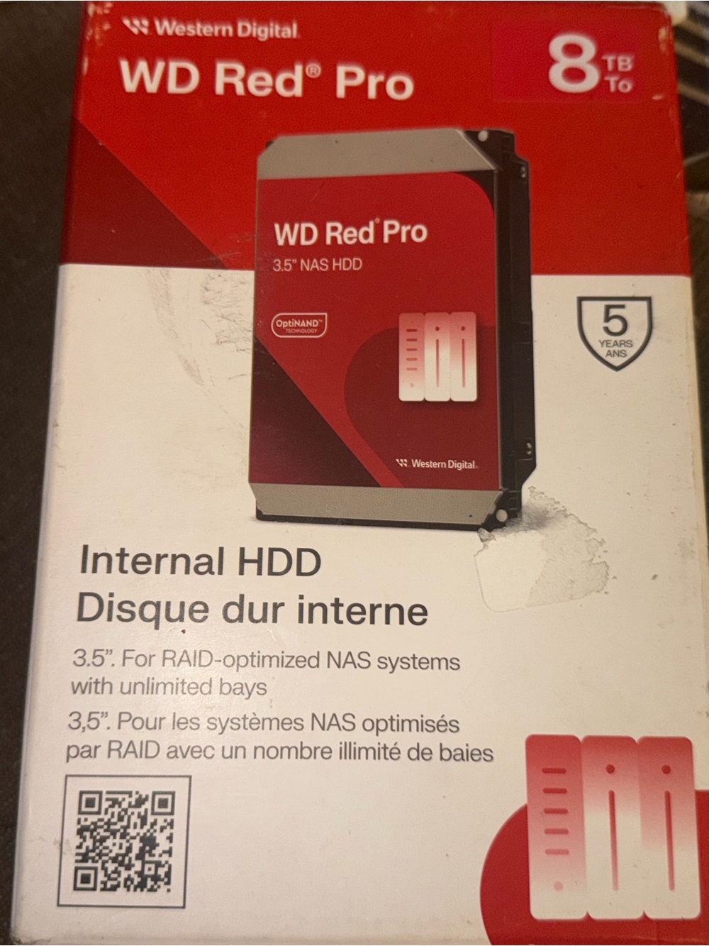 Western Digital WD Red Pro 8TB Internal HDD (Red/Black)
